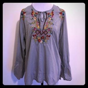 JOHNNY WAS EMBROIDERED TUNIC - NEW WITH TAGS